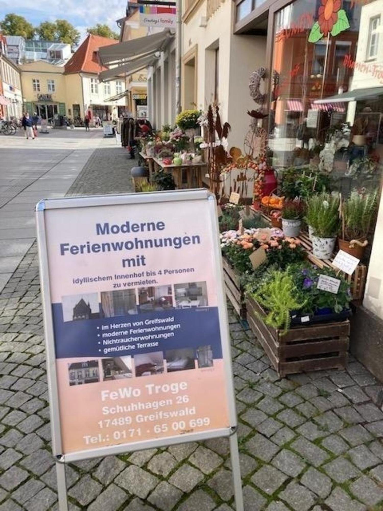 Ferienwohnung Troge In ไกรฟ์สวัลด์ ภายนอก รูปภาพ