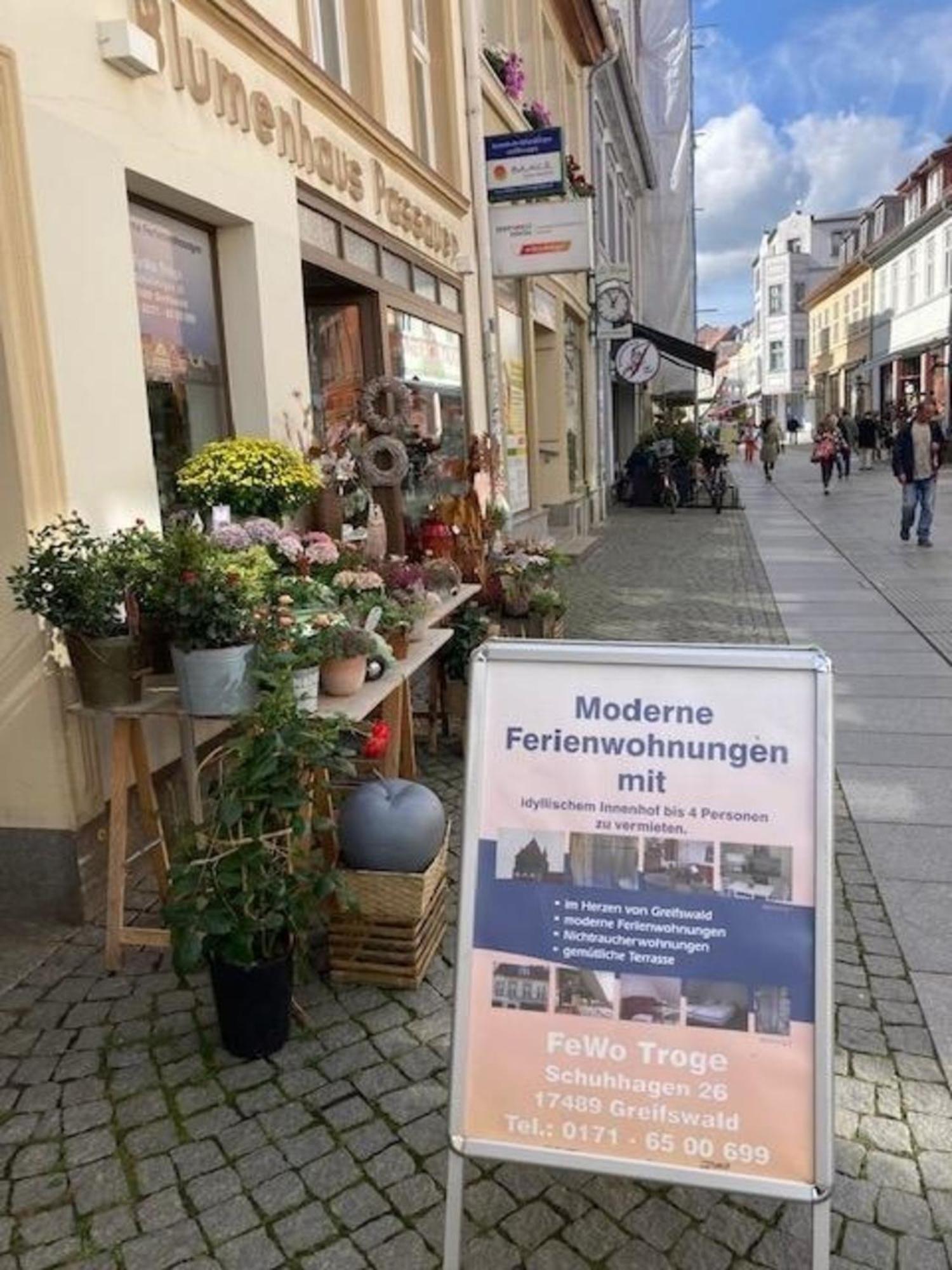 Ferienwohnung Troge In ไกรฟ์สวัลด์ ภายนอก รูปภาพ
